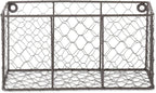 DII Chicken Wire Collection Farmhouse Vintage Wall Baskets, Small Basket, Vintage Grey