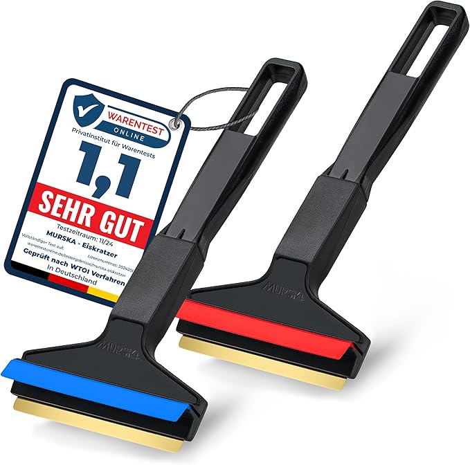 L&P Car Design A053-2 Set of 2 Pieces ice Scraper Murska 210mm ice Scraper Brass Scraper 90mm from Finland