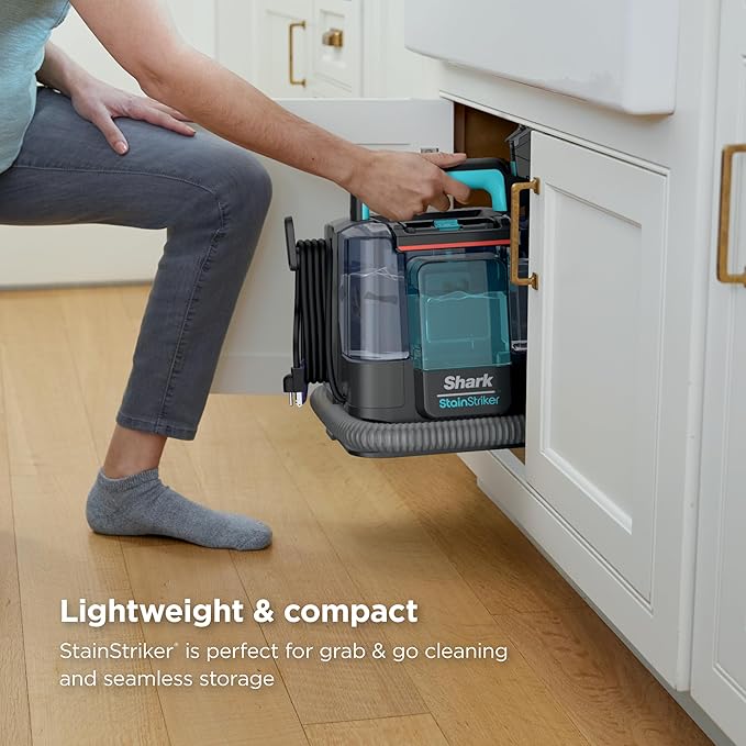 Shark StainStriker Portable Carpet & Upholstery Cleaner w/on board self cleaning - Spot, Stain, & Odor Eliminator, Includes 2