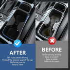 Cup Holder Inserts for 2020-2025 Kia Telluride Accessories, Non-Slip TPE Center Console Cup Holder Protector Organizer for Telluride Interior Accessories