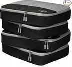 Dot&Dot Large Packing Cubes for Travel - Durable Mesh & Honeycomb Fabric Suitcase Organizer with Zipper Closure, Lightweight 