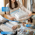 Vacuum Storage Bags with Electric Air Pump, 25 Pack Compression Bag, Space Saving Vacuum Sealer Bags for Clothes, Blanket, Du