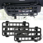 XUKEY Car Sun Visor Organizer,Vehicle Rigid MOLLE Panel Tactical Visor Organizer for Car Visor,Tactical Gear Holder for EDC Tool Holster Bag Holder Truck Equipment Mount Plate Modular Storage Shelf