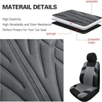 Pariitadin Car Seat Covers Front Pair, Washable and Breathable Seat Covers for Cars, Universal Fit Car Interior Covers for Mo