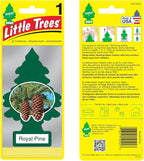 LITTLE TREES Car Air Freshener | Hanging Paper Tree for Home or Car | Royal Pine | 12 Pack