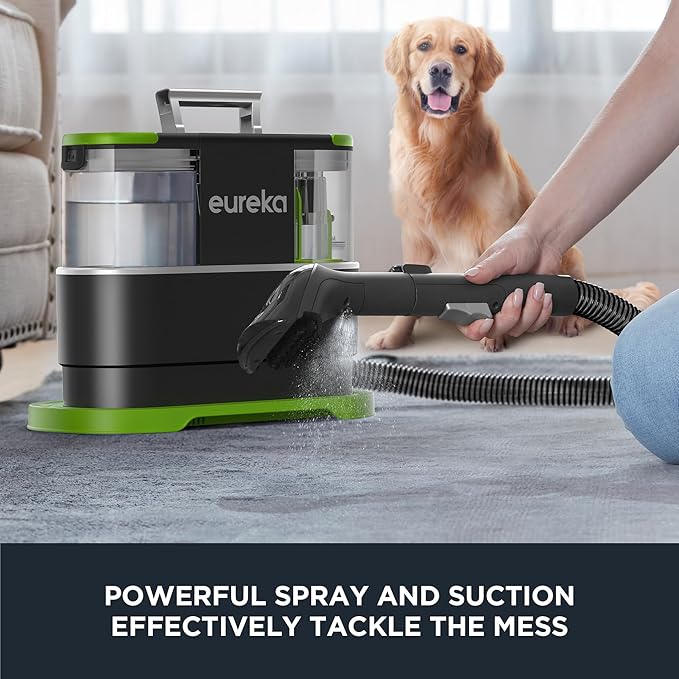 EUREKA Portable Carpet and Upholstery Cleaner, Spot Cleaner for Pets, Stain Remover for Carpet, Area Rugs, Upholstery, Coache