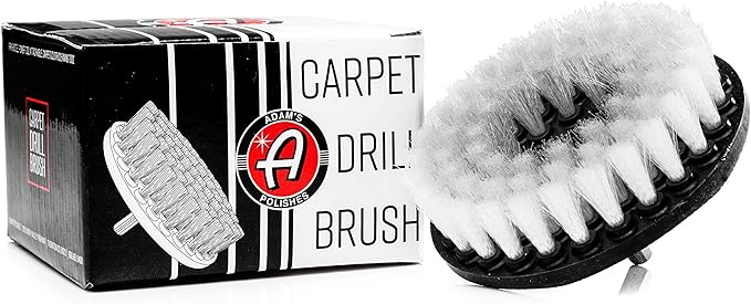 Adam's Polishes Carpet Drill Brush - A Cleaning Tool Attachment For Scrubbing/Cleaning Carpet, Upholstery, Leather Seats & Ch