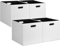 Posprica 13x15x13in Collapsible Storage Bins, Fabric Foldable Cube Storage Boxes, Decorative Storage Baskets Organizer for IK