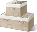 GRANNY SAYS Decorative Storage Baskets for Shelves, Large Fabric Storage Bins, Collapsible Clothing Storage and Organization,