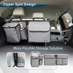 Deluxe Trunk and Backseat Organizer for Medium or large size SUVs & RVs, Detachable Storage Modules with Built-in Cooler,