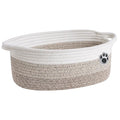 Dog Toy Basket Small Gift Basket for Baby, 12"x 8" x 5" inches Woven Storage Baskets for Dog Cat, Nursery Storage Baskets for