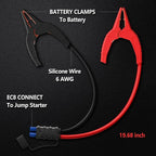 LOKITHOR EC8 Jumper Cable, Automotive Replacement Car Jumper Cable Clamp to EC8 Connector for 12V Portable Emergency Car Jump Starter Booster