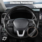 Aimato Customized Steering Wheel Cover for Honda Accord 2018-2022/Insight 2019-2022, Thin,Anti-Slip,Scratch-Resistant Exclusive Car Accessory for Honda, Matte Black