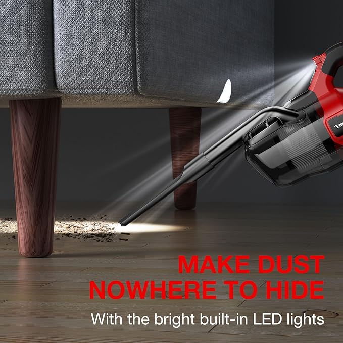 Cordless Vacuum Cleaner for Milwaukee 18V Battery, Handheld Vacuum Cleaner for Home Car Hardwood Floor Carpet, Portable Shop 