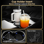 for Tesla Model Y Juniper(2025-2026) & Model 3 Highland(2024-2026) Center Console Organizer [Slide Smoothly & Carbon Fiber] Sunglasses Cup Holder for Tesla Model 3 Model Y Accessories Black