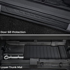 Floor Mats for Honda Prologue/Chevy Blazer EV 2024-2026, All Weather Floor Mats Trunk Cargo Liner with Backrest Protectors and Door Sill Guards Accessories, Full Coverage Set