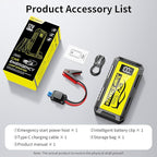 8000A Car Jump Starter, 12V Jump Starter Battery Pack (All Gas,up to 10.0L Diesel Engine) Jumper Cables Portable Lithium