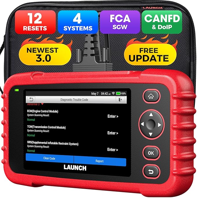 OBD2 Scanner LAUNCH CRP129X V3.0 Elite Scan Tool, Upgrade of CRP123X, 12 Reset Services, ABS/SRS/Transmission/Check Engine
