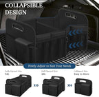 Femuar Car Trunk Organizer with Large Capacity Waterproof Car Accessories for Women & Men, Collapsible Trunk Organizer for Suv