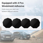 Magnetic Mount for Garmin Dash Cam,with 4 PCS Windshield Sticky,Strong Adhesive and Magnet, Compatible with Garmin Dashcam Mini 2/Mini 3/67W/57/47/Tandem and etc., Low-Profile Design