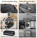 Comforter Storage Bag - Large Capacity Bedding Storage Bags Ultra Space Saving Self Compression Organizer, Washable Compressi