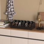 Belt Organizer for Drawer - Bamboo Belt Storage Organizer | Belt Rack for Closet Wall Mount Men Women Tie Sock Bra Scarf Ribb