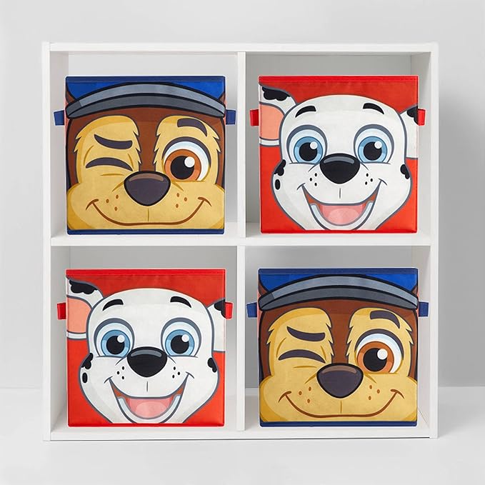 Paw Patrol Collapsible Storage Cubes, Set of 2, 10"x10"