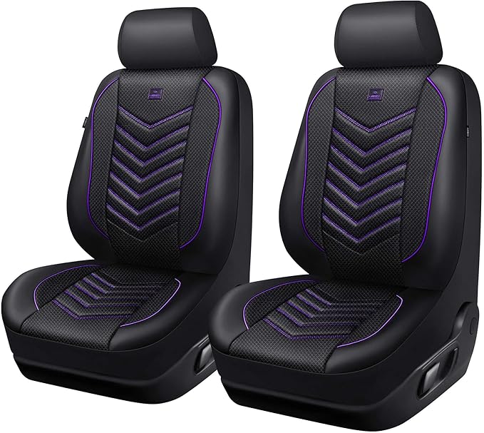 CAR PASS 3D Foam Mesh Leather Car Seat Covers Front Seats, Breathable Front Seat Cover for Cars, Comfortable Universal Fit fo