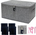 Locking Game Toy Storage Organizer Lock Box Toy Storage Bins Game Toys Storage Bags with 4 Drawstring Bags, Large capacity 16