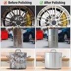 BURMONG 8" Airway Buffing Wheels for 4.5" Angle Grinder, 9PCS Buffer Polisher Wheel for Car, Aluminum Metal Polishing Wheel Pad and Compound Kit for Mirror Finish (5/8" Arbor Hole)