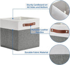 Temary Cube Storage Bins 4 Pack Storage Cubes 11?11 Fabric Storage Bins Foldable Cube Storage Baskets with Handles, Collapsib