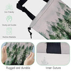 Misty Forest Car Trash Bag,Foggy Forest Mountains Hanging Drawstring Car Garbage Bag,Waterproof Canvas Car Back Seat Organizer with Adjustable Buckle,for Vehicles,SUVs,Camping,Road Trips