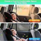 2019-2024 RAV4 Window Shades -Car Window Shade for Baby and Driver, Breathable Mesh Car Privacy Curtains for Side Windows, UV Protection and Heat Insulation for Road Trips, Napping