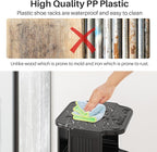 Kitstorack 8-Tier Vertical Plastic Shoe Rack, Freestanding Stackable Storage Organizer for Small Closets and Tight Spaces