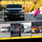 2-Pack Original Emergency Keychain Car Escape Tool – 2-in-1 Seatbelt Cutter & Window Breaker, Compact Auto Safety Hammer, Saf