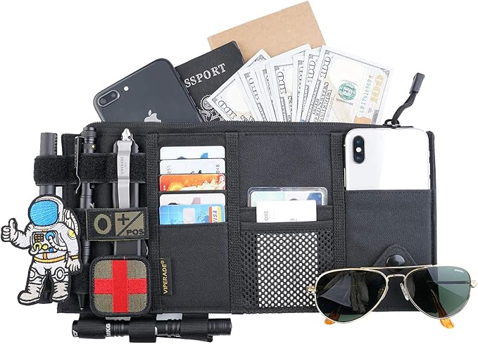 Viperade MOLLE Tactical Car Visor Organizer & Storage Pouch