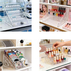 Acrylic 5Tier Display Stand Cosmetic Nail Polish Perfume Skincare Transparent Makeup Organizer Stand Women Gift Clear Case Sh