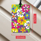 R. Nichols Garden Luggage Tag Set - Sturdy Waterproof Plastic Travel Labels for Baggage, Suitcases, Backpacks, and Diaper Bag