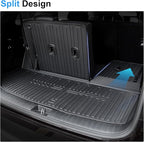 Cargo Mat for 2020-2025 Hyundai Palisade, All Weather TPE Rear Cargo Liner with Seat Back Cover for Hyundai Palisade Accessories (Include Lower Trunk Mat)