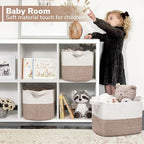 Goodpick Cube Storage Bins - Shelf Baskets for Toys Storage, Closet Storage Bins for Towel Book Clothes, Woven Basket for She