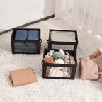 Homsorout Stackable Storage Bins with Lids - Medium Storage Box with Lids, Foldable Closet Boxes for Organizing, Wardrobe Clo