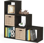 Furinno Pelli 3-2-1 Cubic Storage Cabinet, Espresso