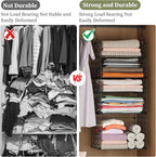 X-cosrack Closet Hanging Organizer Shelves - 5 Tier Wardrobe Organizers and Storage Bin, Hanging Organizer Shelves, Clothes S