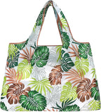 allydrew Large Foldable Tote Nylon Reusable Grocery Bags, 6 Pack