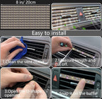 NBTEPEM 27 PCs Multicolor Bling Car Accessories Set for Women, Steering Wheel Covers Universal Fit 15 Inch, Bling License Plate Frame, Bling Phone Holder, Bling Car Coasters