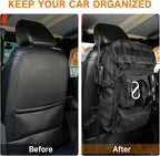Universal Tactical Vehicle Back Seat Organizer Tactical Backpack with Multi-Pockets MOLLE Backpack