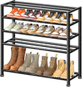 KEETDY 5-Tier Heavy Duty Shoe Rack for Garage Entryway, Stackable Shoe Organizer for 25 Pairs Men Boots, Shoe Rack for Closet