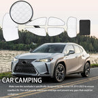 KMF 6pcs Thicken Sun Shades for Lexus UX Accessories 2019-2025, 200/250h Full Car Window Covers Sunshade for Windshield Side Rear, UV Block and Blackout Privacy for Car Camping Outdoor