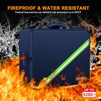 Noiposi Document Organizer with 5200℉ Heat Insulated,Waterproof and Fireproof Document Box,Portable Home Travel Safe Storage 
