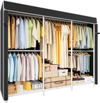 ULIFHOME E14C Pro Heavy Duty Closet Organizer System，Freestanding Clothing Racks for Hanging Clothes，Adjustable Garment Rack 